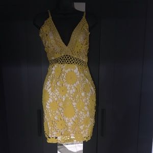 Yellow mustard dress
